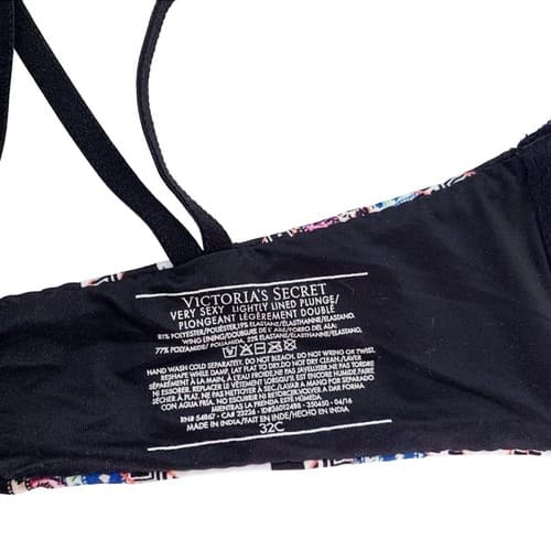 Victoria’s Secret Bra 32C Strappy Bralette Lingerie Black Very Sexy - Thumbnail 4