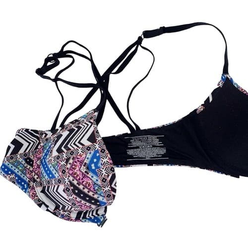 Victoria’s Secret Bra 32C Strappy Bralette Lingerie Black Very Sexy - Thumbnail 2