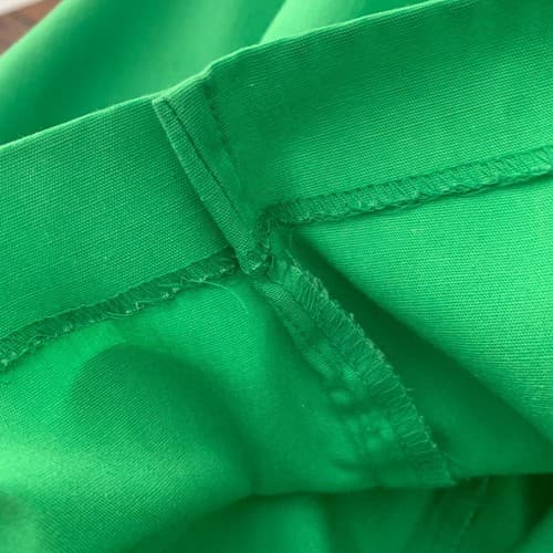 Vintage Womens 1960’s Shorts Green Mod Dandelion Tulip Print High Waisted Preppy - Thumbnail 6