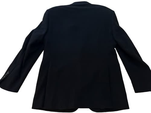 Jos. A Bank 39R Wool & Silk Blend Jacket Blazer Tailored Fit Mens Black - Thumbnail 3