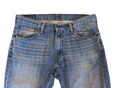 Men’s 36x30 Levi’s Blue Jeans Pants Slacks Spring Summer Washed Fade Distressed - Thumbnail 5