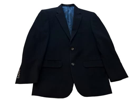Jos. A Bank 39R Wool & Silk Blend Jacket Blazer Tailored Fit Mens Black - Thumbnail 5