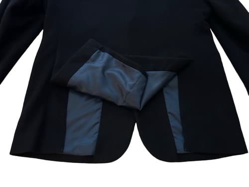 Jos. A Bank 39R Wool & Silk Blend Jacket Blazer Tailored Fit Mens Black - Thumbnail 4