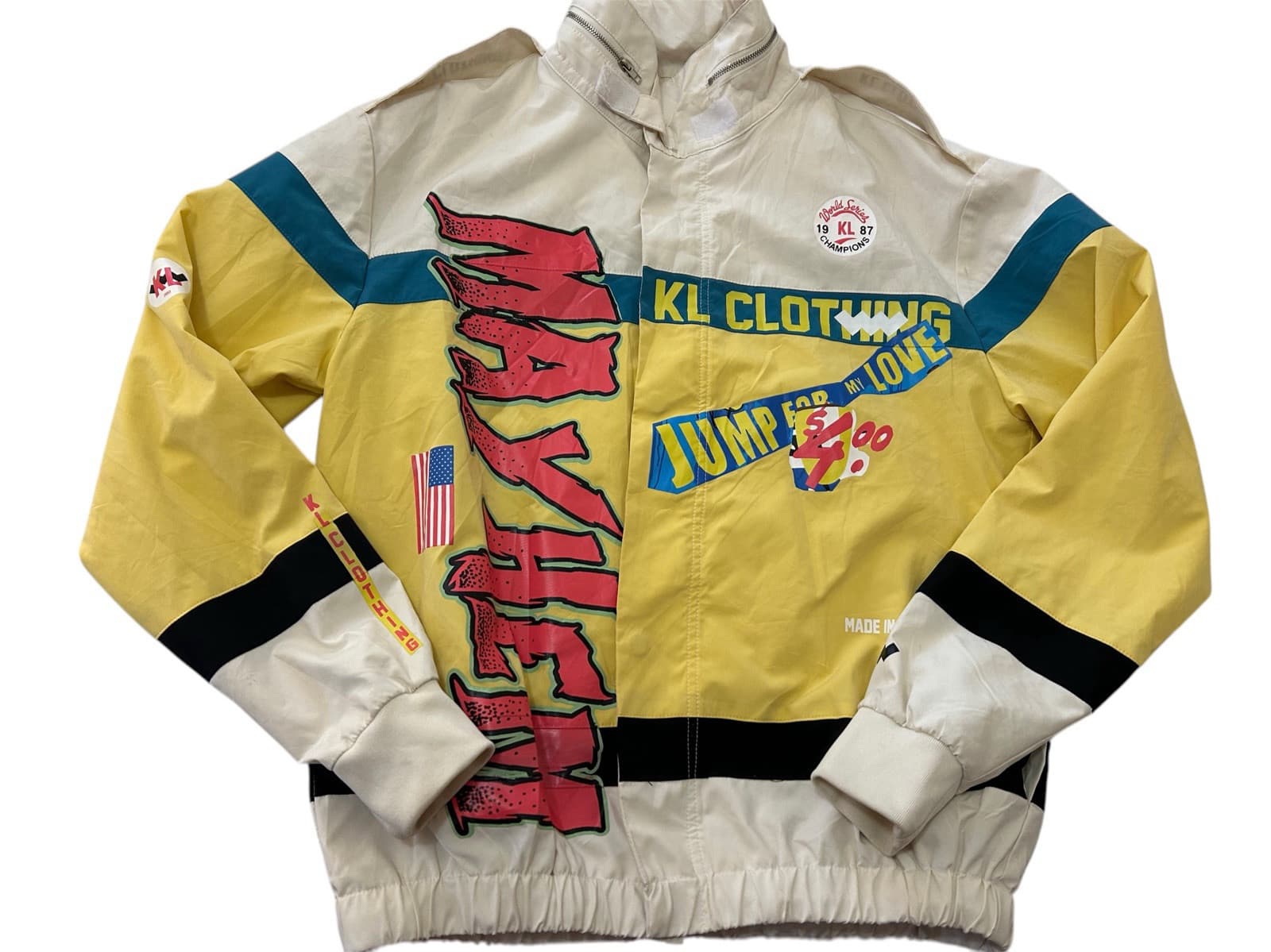Joey Logano Nascar Jacket By Klanlife Clothing Designer Windbreaker Racer Coat - Thumbnail 4