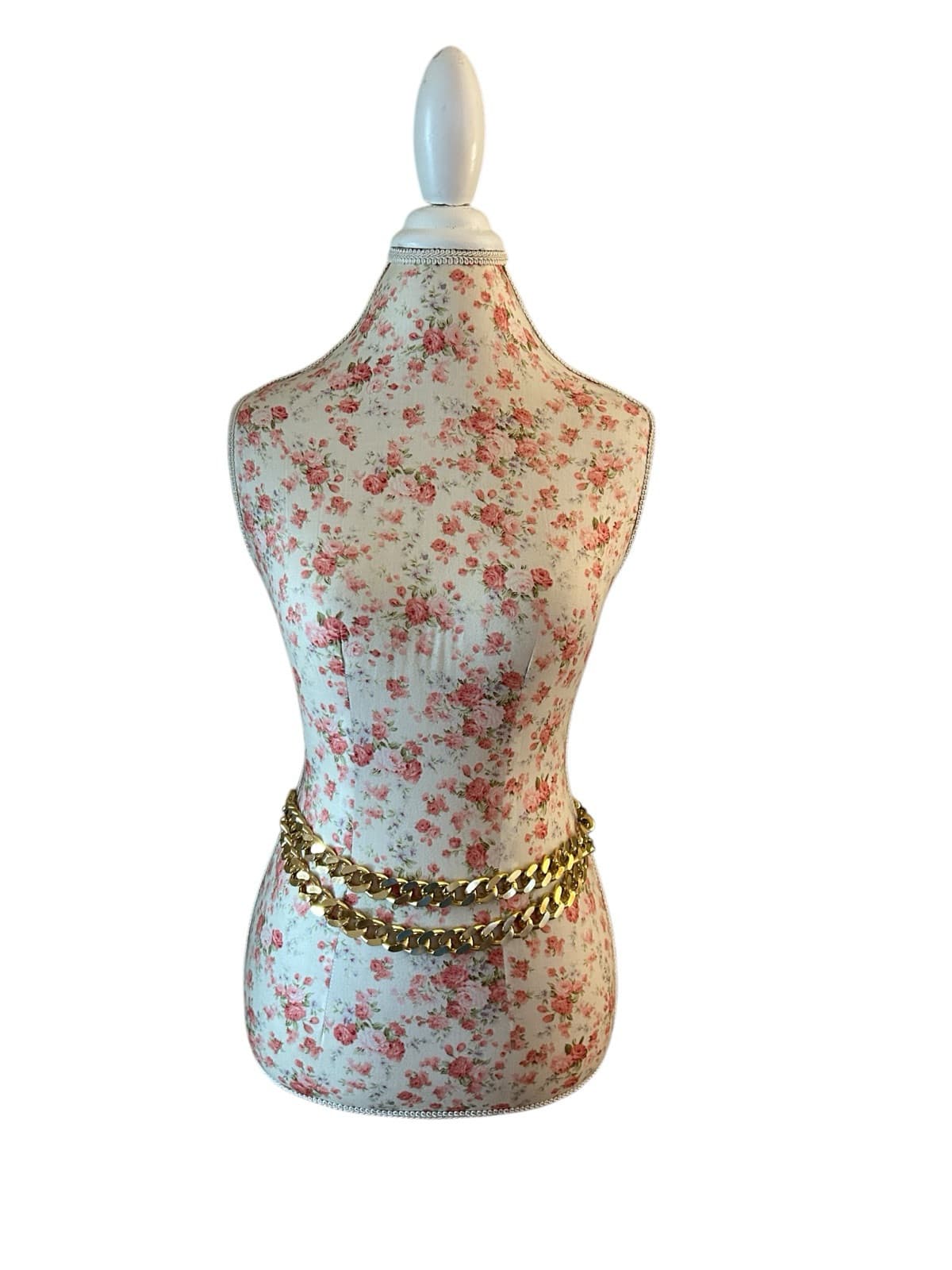 Vintage Gold Swag Draped Belt Baroque Chain Link Elegant Regency Boho Gypsy - Thumbnail 7