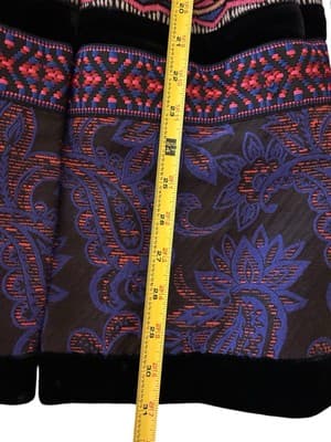 Anthropologie Plenty Tracy Reese Loma Stitched Embroidered Wool Blend Coat 0 - Thumbnail 3