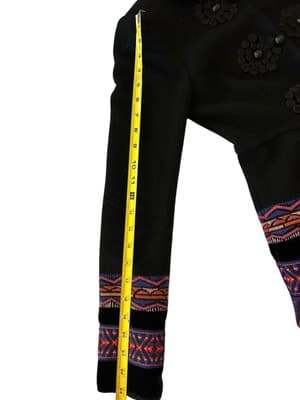 Anthropologie Plenty Tracy Reese Loma Stitched Embroidered Wool Blend Coat 0 - Thumbnail 10