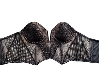 34B Black & Nude Victorias Secret Corset Crop Top Bustier Sexy Lingerie Bra - Thumbnail 2