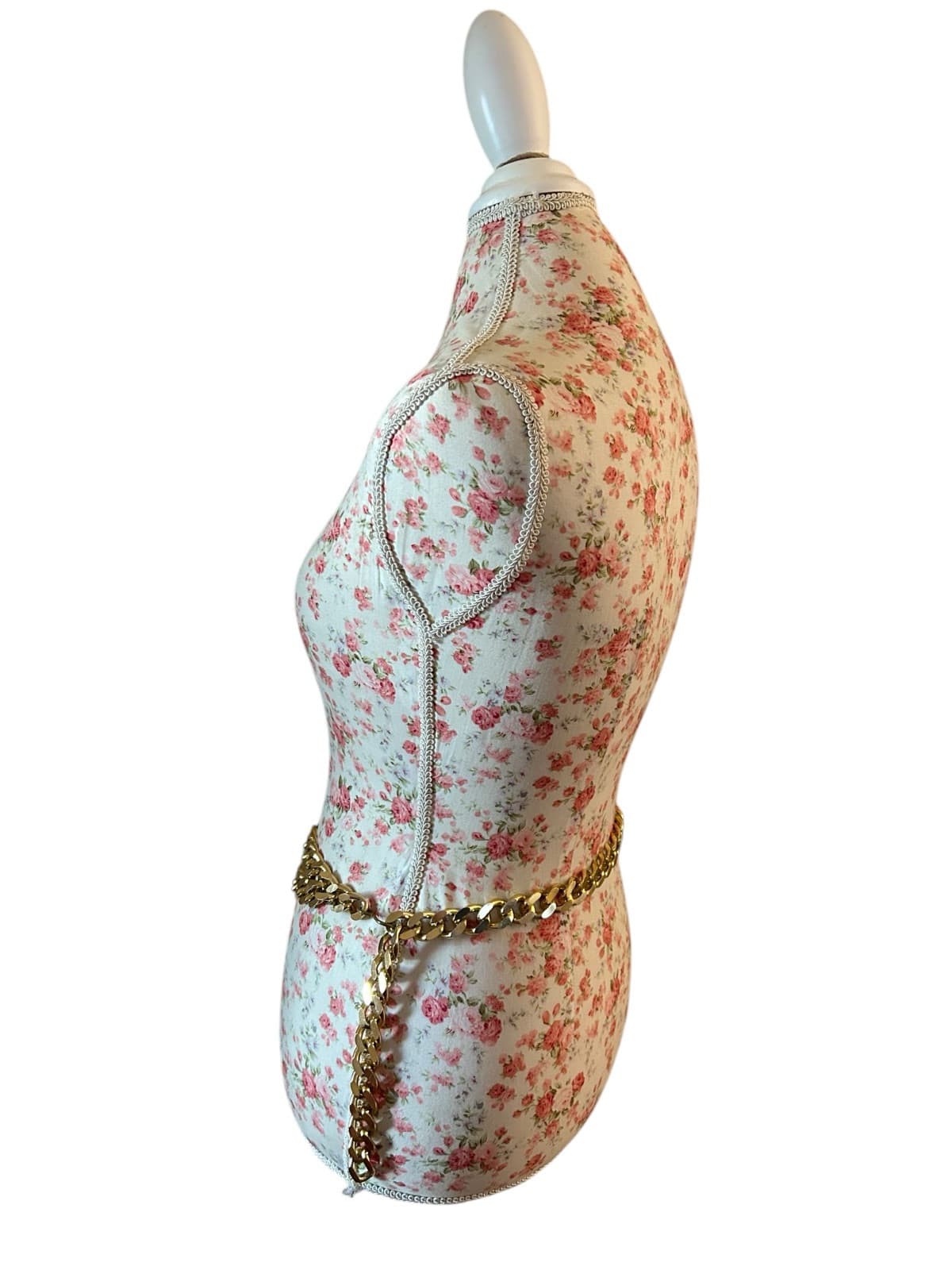 Vintage Gold Swag Draped Belt Baroque Chain Link Elegant Regency Boho Gypsy - Thumbnail 6