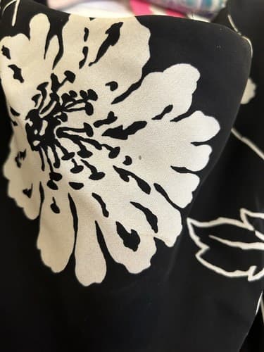 Jones New York Dress 8 Floral Black 100% Silk Vintage Y2K Long Cottage Core - Thumbnail 8