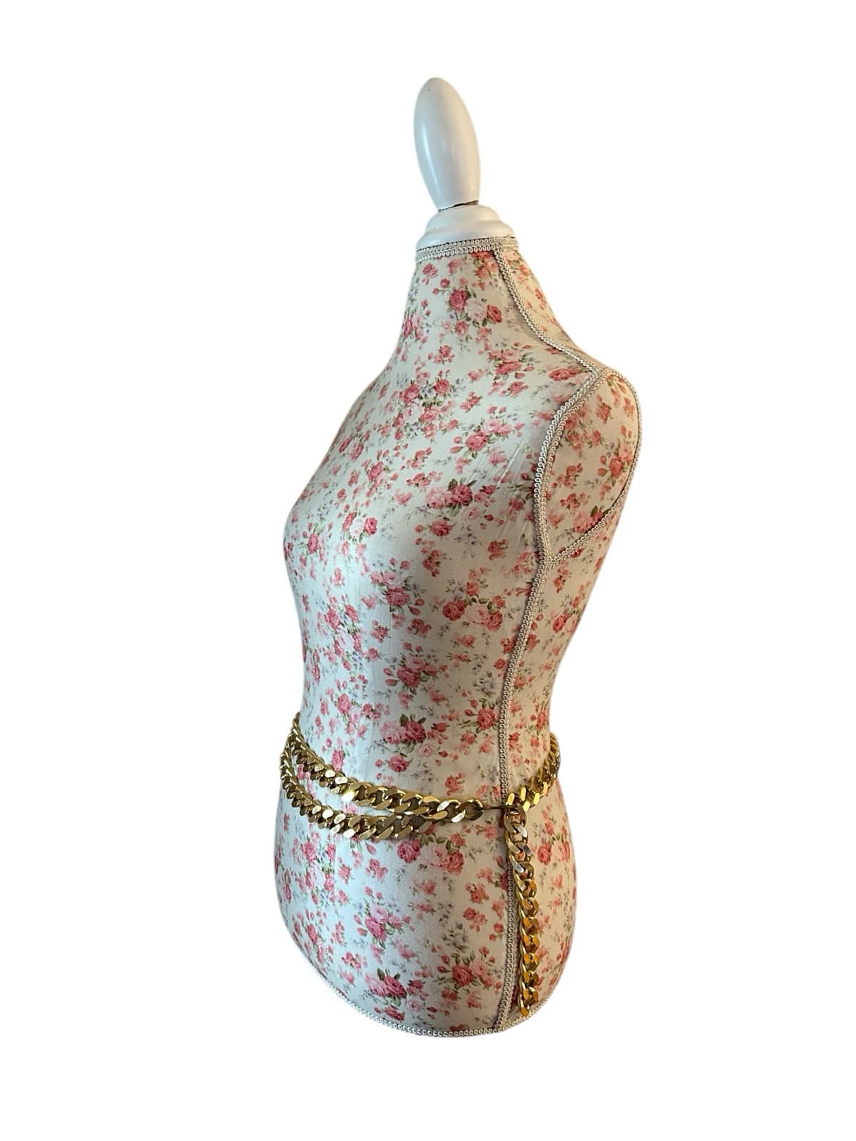 Vintage Gold Swag Draped Belt Baroque Chain Link Elegant Regency Boho Gypsy - Thumbnail 5