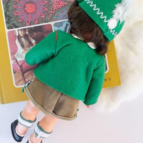Vintage German Doll Toy Plastic Retro Moving Parts - Thumbnail 3