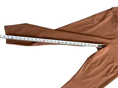 XL VICTORIAS SECRET BROWN STRETCH LEGGINGS WOMENS WITH POCKETS - Thumbnail 2