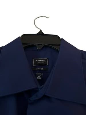 U.S. Polo Assn Set Of 2 Mens Shirts 16 1/2 Fitted Long Sleeves Large Arrow Pony - Thumbnail 2