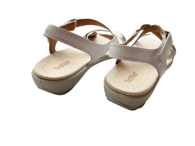 SIZE 10 HOTTER BRAND NEW WHITE LEATHER WOMEN’S SHOES SANDALS SPRING SUMMER BOHO - Thumbnail 4