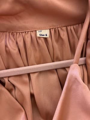 Vintage 1970’s Maxi Dress & Matching Shrug Blush Nude Sundress Fall Suit Set - Thumbnail 11