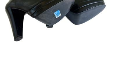 Size 7.5 Vintage Y2K Black Tall Genuine Leather Platform Boots Carlos Santana - Thumbnail 8