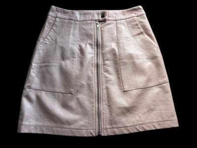 Nastygal Pastel Pink Leather Pleather Vegan Mini Skirt Kawaii Angelic Size 4 - Thumbnail 2