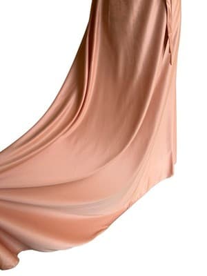 Vintage 1970’s Maxi Dress & Matching Shrug Blush Nude Sundress Fall Suit Set - Thumbnail 8