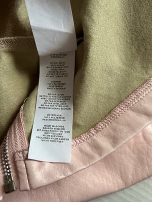Nastygal Pastel Pink Leather Pleather Vegan Mini Skirt Kawaii Angelic Size 4 - Thumbnail 4