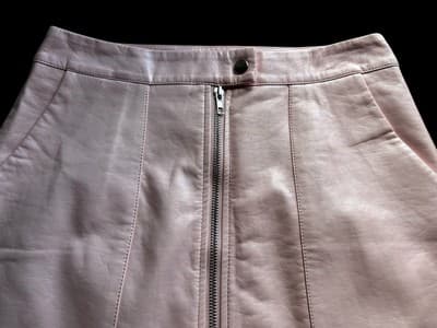Nastygal Pastel Pink Leather Pleather Vegan Mini Skirt Kawaii Angelic Size 4 - Thumbnail 5