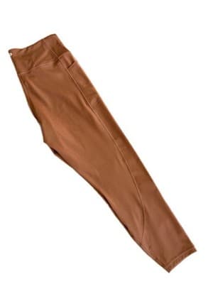 XL VICTORIAS SECRET BROWN STRETCH LEGGINGS WOMENS WITH POCKETS - Thumbnail 4