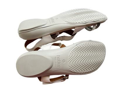 SIZE 10 HOTTER BRAND NEW WHITE LEATHER WOMEN’S SHOES SANDALS SPRING SUMMER BOHO - Thumbnail 5