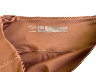 XL VICTORIAS SECRET BROWN STRETCH LEGGINGS WOMENS WITH POCKETS - Thumbnail 3
