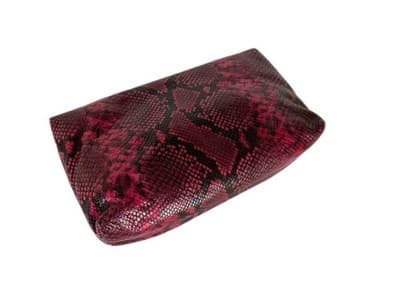 Michael Kors Snakeskin Clutch Purse Handbag Bag Slouchy Holdover Python Snake - Thumbnail 5