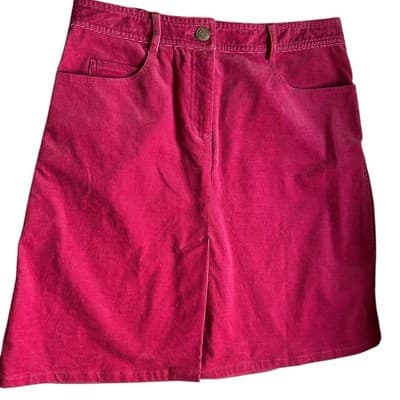Vintage White Label Lilly Pulitzer Pink Corduroy Skirt 30” Waist Preppy College - Thumbnail 2