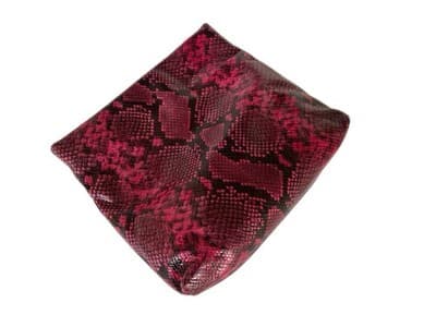 Michael Kors Snakeskin Clutch Purse Handbag Bag Slouchy Holdover Python Snake - Thumbnail 6