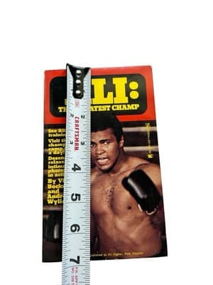 MUHAMMAD ALI Rare The Greatest Champ Boxing Fight Magazine Vintage 1976 1970’s - Thumbnail 4