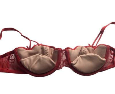 Adore Me Rust 32B Bra Bow Accents Push Up Bralette Lingerie Floral Lace - Thumbnail 3