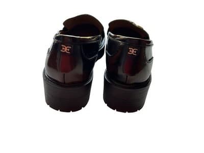 Size 8 Sam Edelman Brown Patent Loafer Chunky Lug Sole Women’s Grunge Shoes - Thumbnail 6