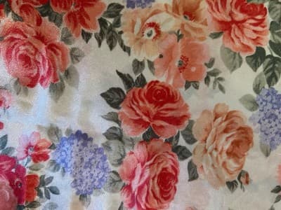 Vintage Barbizon Nighty Peach Floral Roses Shiny Glossy Satin Flowy Babydoll - Thumbnail 6