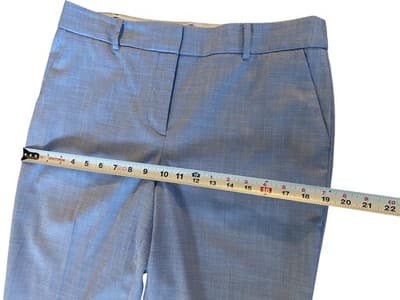 10P Petite Talbots Hampshire Ankle Pants Blue Elegant Classic Spring Summer - Thumbnail 3