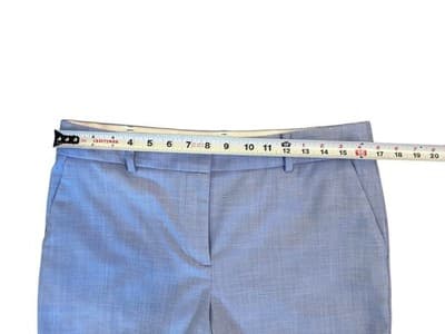 10P Petite Talbots Hampshire Ankle Pants Blue Elegant Classic Spring Summer - Thumbnail 6