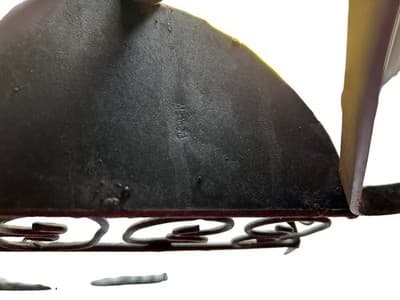 Vtg Large 24” French Metal Scrolled Cage Wall Decor Wrought Iron Shabby Chic - Thumbnail 5