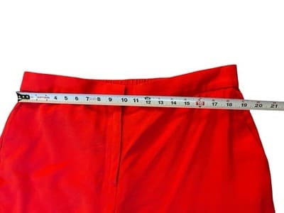 Ann Taylor Factory XXL Women’s Red Pants Cuffed Spring Summer Stretch Waist - Thumbnail 5
