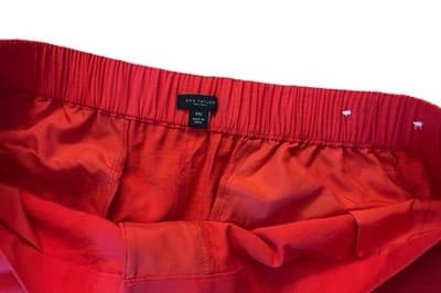 Ann Taylor Factory XXL Women’s Red Pants Cuffed Spring Summer Stretch Waist - Thumbnail 2