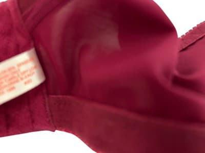 Wire Free Burgundy Wine Lace Wireless Bra Almost U 40D Lingerie Soft Cups - Thumbnail 5