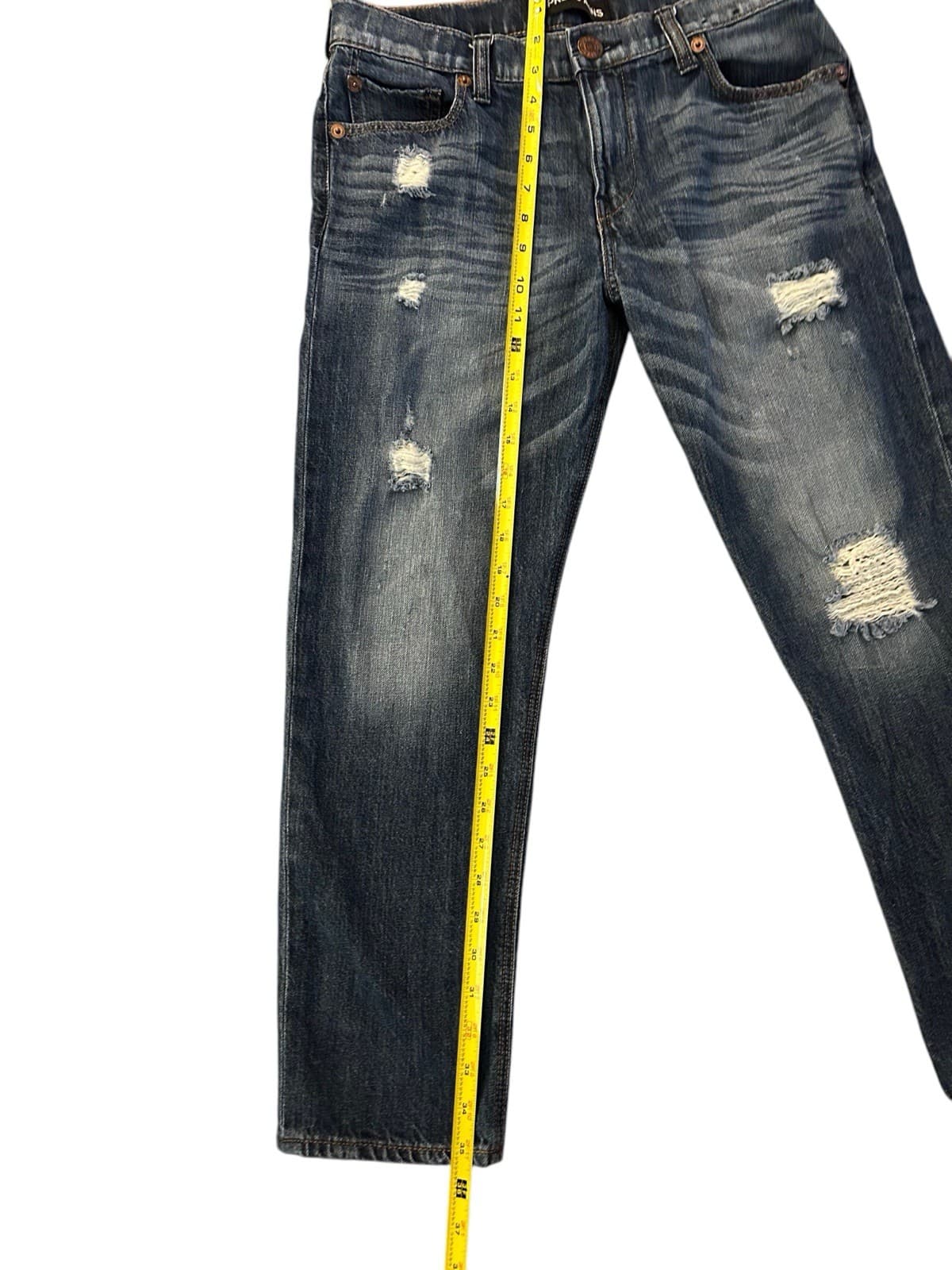 Express Jeans Ripped Distressed Boyfriend Jeans Women’s Grunge Slouch Size 2 - Thumbnail 5