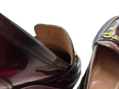 Size 8 Sam Edelman Brown Patent Loafer Chunky Lug Sole Women’s Grunge Shoes - Thumbnail 3