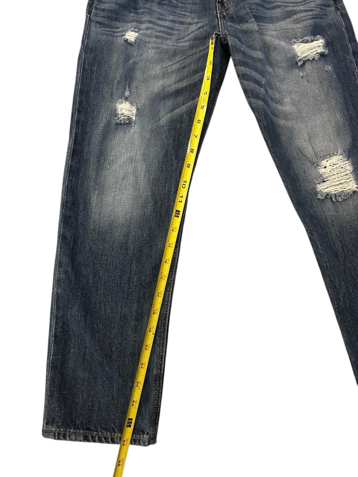 Express Jeans Ripped Distressed Boyfriend Jeans Women’s Grunge Slouch Size 2 - Thumbnail 6