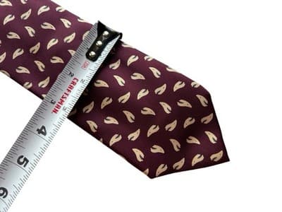 Vintage LANVIN Silk Tie Old Money Classic Elegant Luxury Menswear Made In Italy - Thumbnail 4