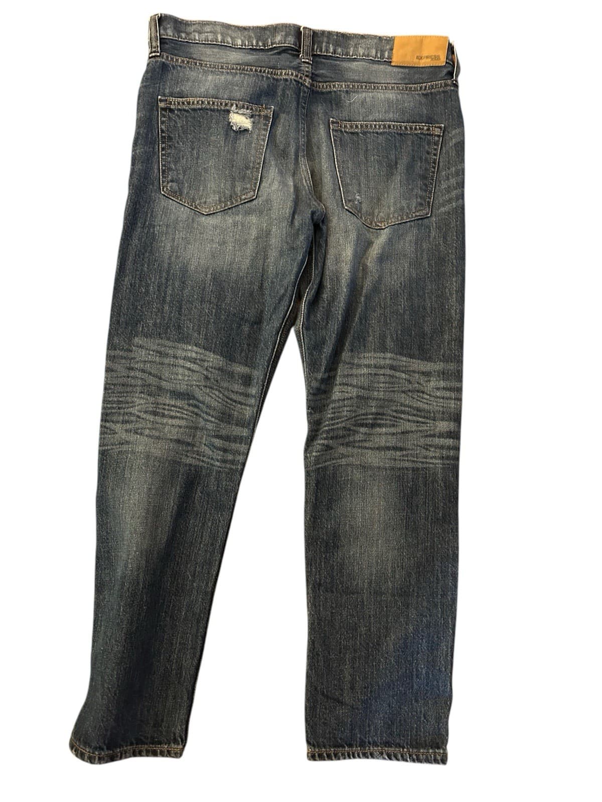 Express Jeans Ripped Distressed Boyfriend Jeans Women’s Grunge Slouch Size 2 - Thumbnail 2