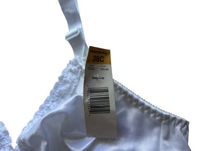 38C Vintage White Bra Hanes Her Way NWT NOS Pinup Lingerie - Thumbnail 9