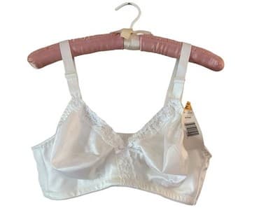 38C Vintage White Bra Hanes Her Way NWT NOS Pinup Lingerie - Thumbnail 2