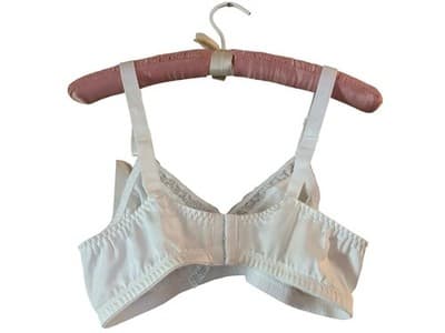 38C Vintage White Bra Hanes Her Way NWT NOS Pinup Lingerie - Thumbnail 4