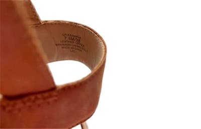 Women’s 7.5 Lucky Brand Camel Brown Genuine Leather Shoes Slides - Thumbnail 8
